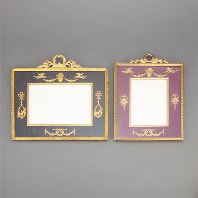 Lot 98 - Two Empire Style Gilt-Bronze Photograph Frames...