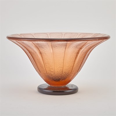 Lot 312 - Two Schneider Acid Etched Glass Vases Circa...