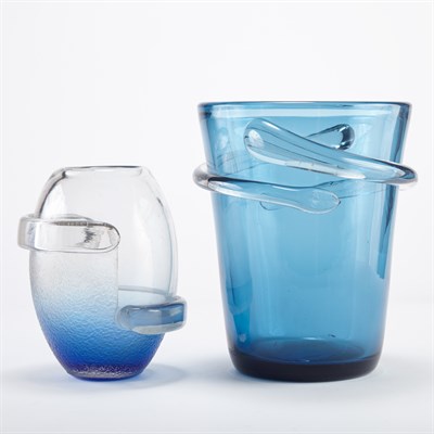 Lot 319 - Two Schneider Glass Vases Circa 1930-50 From...