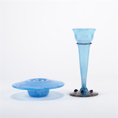 Lot 309 - Schneider Glass Bud Vase Circa 1925 Of conical...