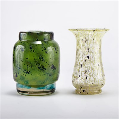 Lot 310 - Two Schneider Glass Vases Circa 1950-60...