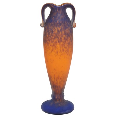 Lot 321 - Schneider Glass Vase Circa 1925 Of tapering...
