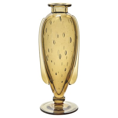 Lot 307 - Schneider Glass Footed Vase From the Larmes...