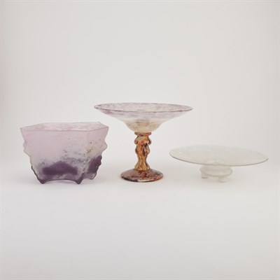 Lot 304 - Two Schneider Glass Articles Circa 1925 and...