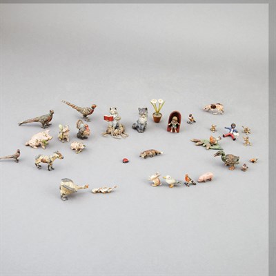 Lot 539 - Group of Vienna Cold Painted Bronze Figures of...