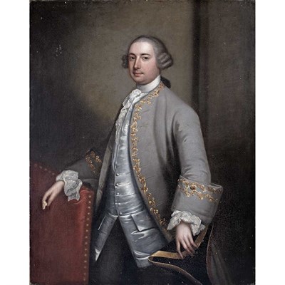 Lot 28 - School of Thomas Hudson Portrait of a...