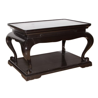 Lot 442 - Chinese Inspired Lacquered Low Table Rose...