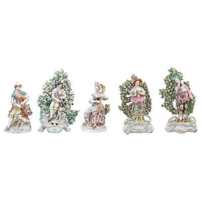 Lot 180 - Pair of English Porcelain Figures Probably...