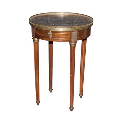 Lot 317 - Louis XVI Style Marble Top Brass Mounted and...
