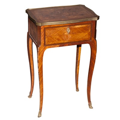 Lot 499 - Louis XV Style Inlaid Tulipwood Work Table...