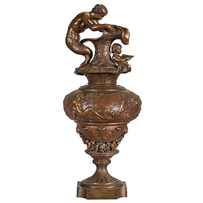 Lot 569 - French Renaissance Style Bronze Ewer After a...