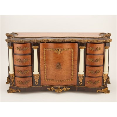 Lot 160 - Napoleon III Gilt-Metal and Onyx Mounted...