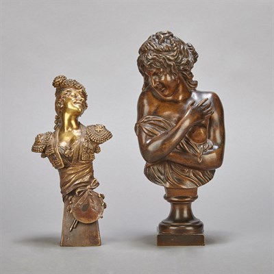 Lot 150 - Bronze Bust of a Modest Woman After a model by...