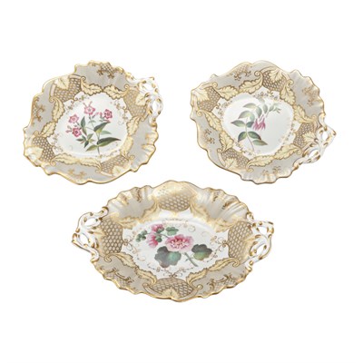 Lot 176 - English Porcelain Partial Dessert Service...