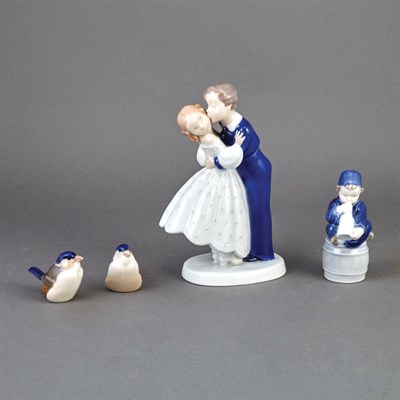 Lot 494 - Group of Royal Copenhagen Porcelain Figures...