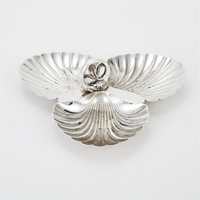 Lot 501 - Tiffany & Co. Sterling Silver Shell-Form Dish...