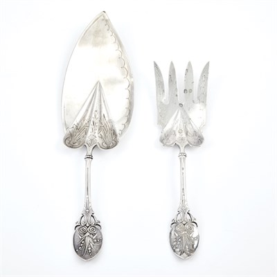 Lot 506 - Pair of Gorham Sterling Silver Fish Servers...