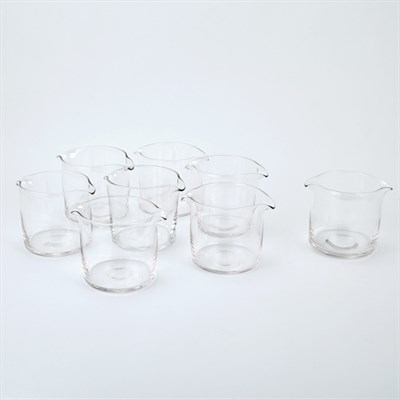 Lot 524 - Set of Eight Steuben Glass Rinsers Height 3...