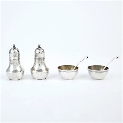 Lot 526 - Tiffany & Co. Sterling Silver Salt and Pepper...