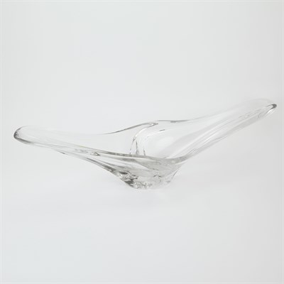 Lot 542 - Clear Glass Centerpiece Bowl Contemporary...