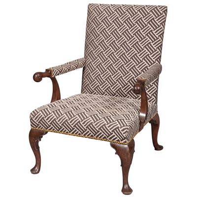 Lot 217 - George II Mahogany Library Armchair Circa 1730...