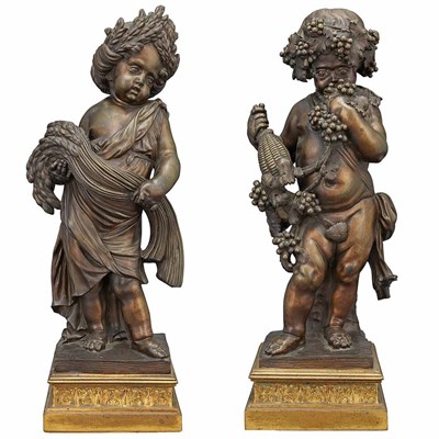 Lot 197 - Pair of Neoclassical Style Gilt and...