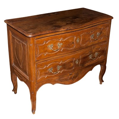 Lot 404 - French Provincial Style Walnut Commode Height...