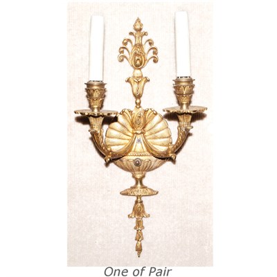 Lot 446 - Pair of Neoclassical Style Gilt-Metal...