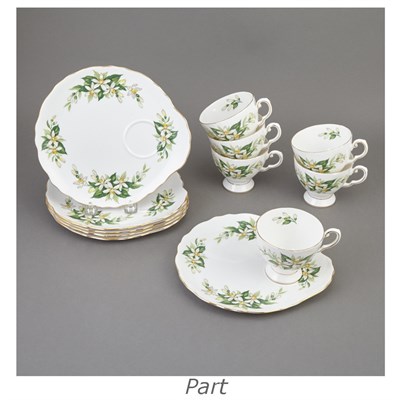 Lot 561 - Set of Six Royal Tuscan Porcelain Breakfast...
