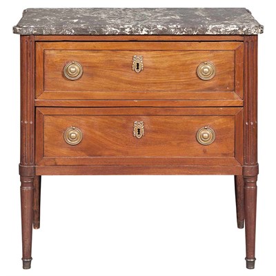 Lot 187 - Louis XVI Mahogany Petit Commode Louis Aubry,...