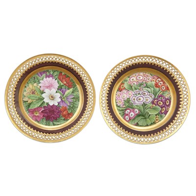 Lot 181 - Pair of Berlin Porcelain Cabinet Plates Late...