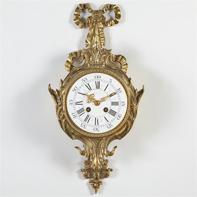 Lot 271 - Louis XV Style Gilt-Metal Cartel Clock...