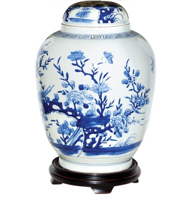 Lot 230 - Pair of Chinese Blue and White Glazed...