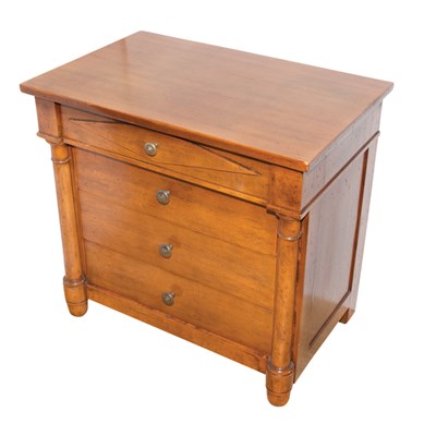 Lot 231 - Pair of Biedermeier Style Fruitwood Bedside...
