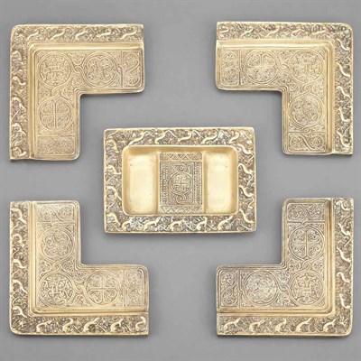Lot 433 - Tiffany Studios Gilt-Bronze Partial Desk Set...