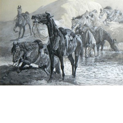 Lot 49 - Manner of Frederic Sackrider Remington Pausing...