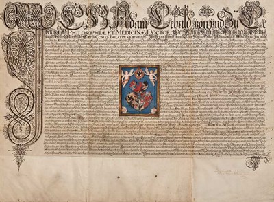 Lot 390 - [PATENT OF NOBILITY] Manuscript Patent of...
