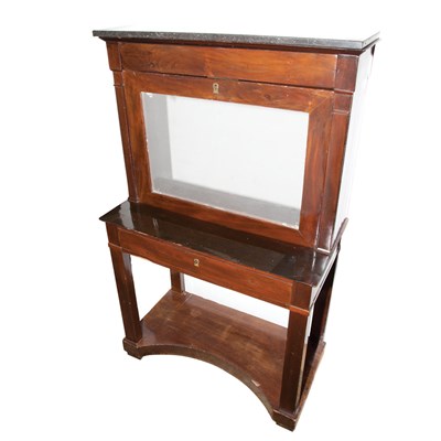 Lot 446 - Continental Empire Marble Top Mahogany...