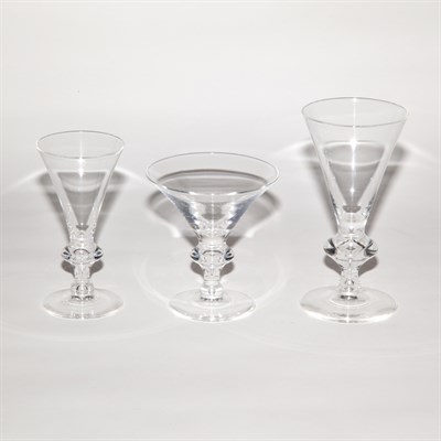 Lot 271 - Set of Steuben Glass Stemware Approximately...
