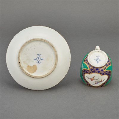 Lot 270 - Sevres Porcelain Cup and Saucer Circa 1758...