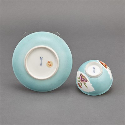 Lot 264 - Meissen Porcelain Teabowl and Saucer Circa...