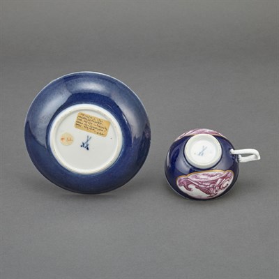 Lot 294 - Meissen Hausmaler Porcelain Cup and Saucer...