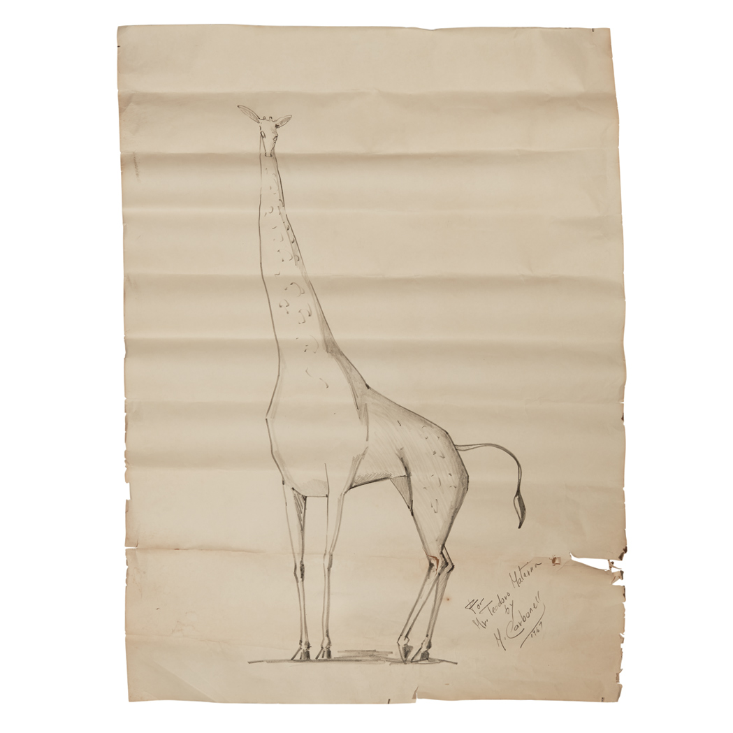 Lot 65 - Manuel Carbonell Cuban, b. 1918 (i) Giraffe,...