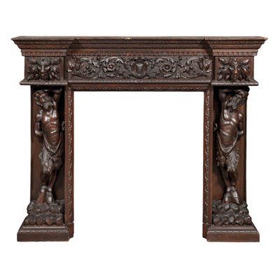 Lot 495 - Renaissance Style Carved and Dark Stained...