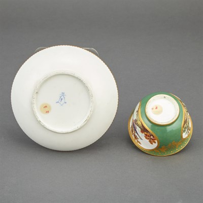 Lot 284 - Matched Sevres Porcelain Teabowl and Saucer...