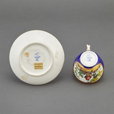 Lot 305 - Sevres Porcelain Cup and Saucer Circa 1765...