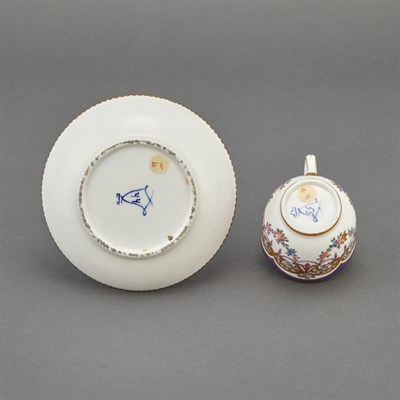 Lot 306 - Sevres Porcelain Cup and Saucer Circa 1784-85...