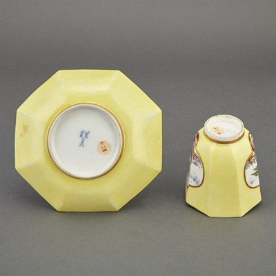 Lot 307 - Meissen Porcelain Cup and Saucer Second...