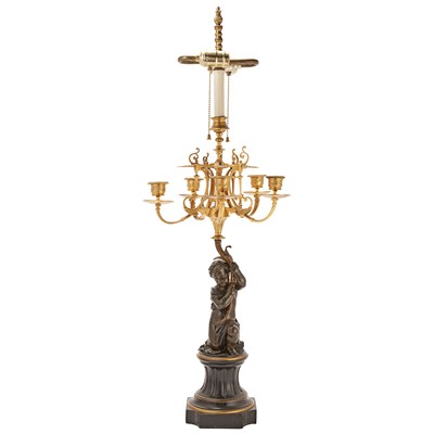 Lot 274 - Pair of Neoclassical Style Parcel Gilt and...