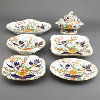 Lot 292 - English Porcelain Dessert Service Possibly...